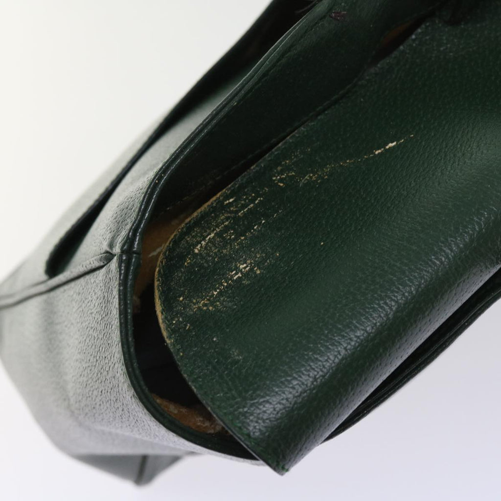 GUCCI Hand Bag Leather Green 002.3754 yk8860
