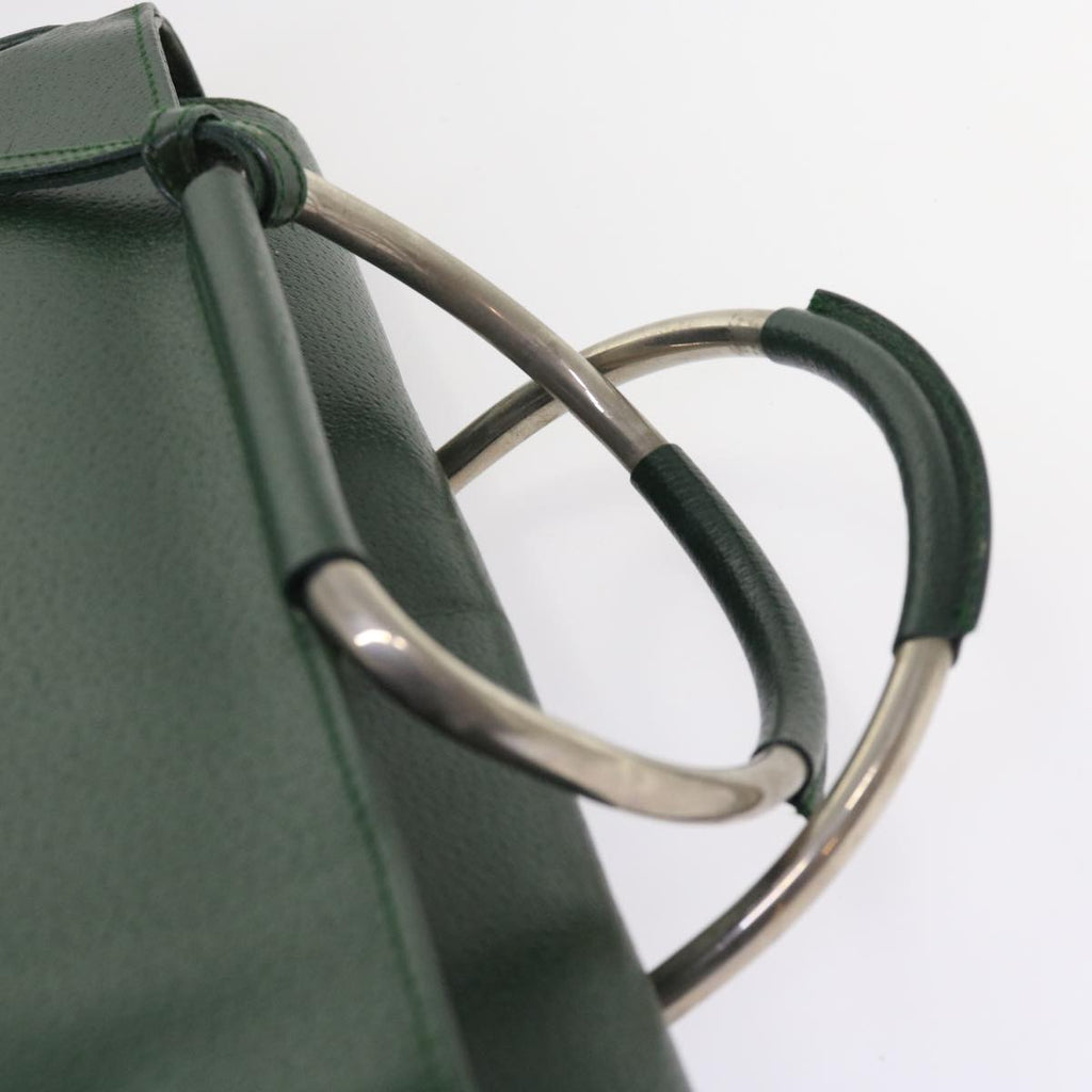 GUCCI Hand Bag Leather Green 002.3754 yk8860