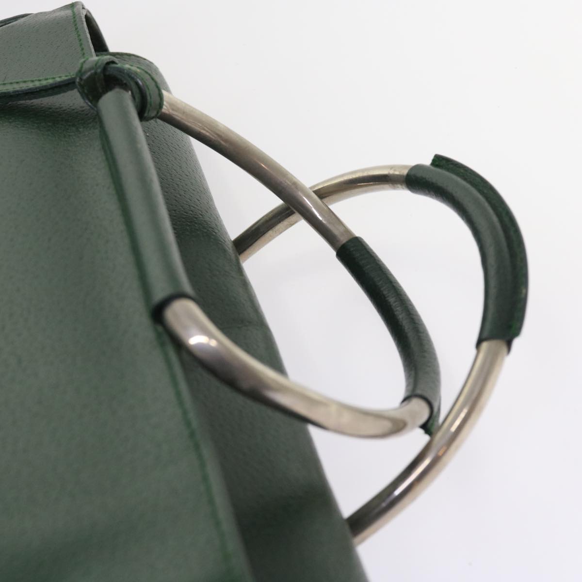 GUCCI Hand Bag Leather Green 002.3754 yk8860