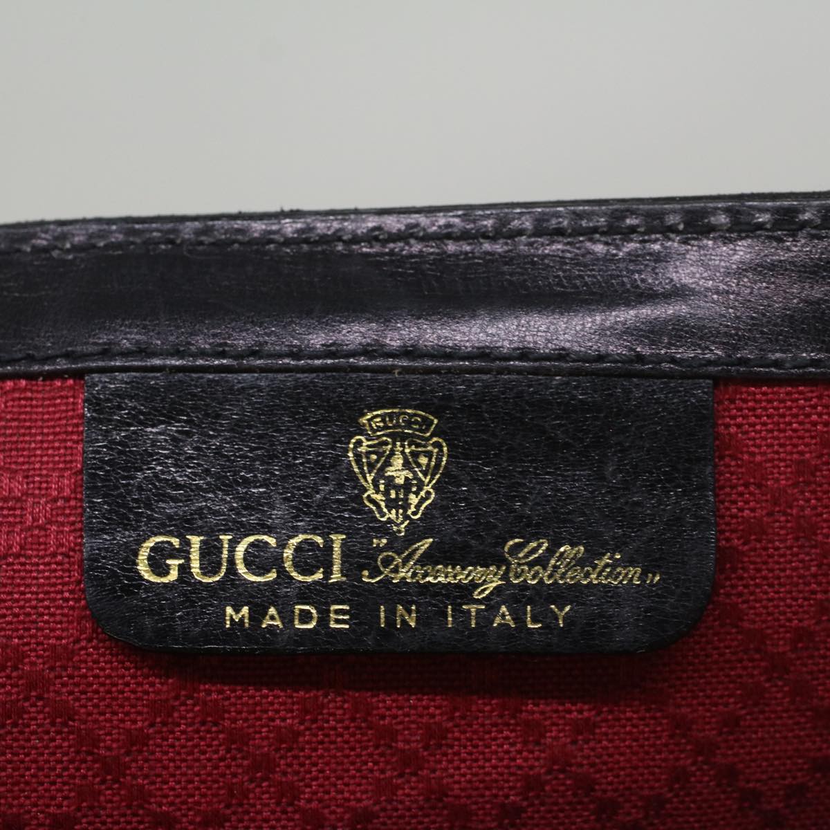 GUCCI GG Canvas Web Sherry Line Shoulder Bag Black Green Red yk8868