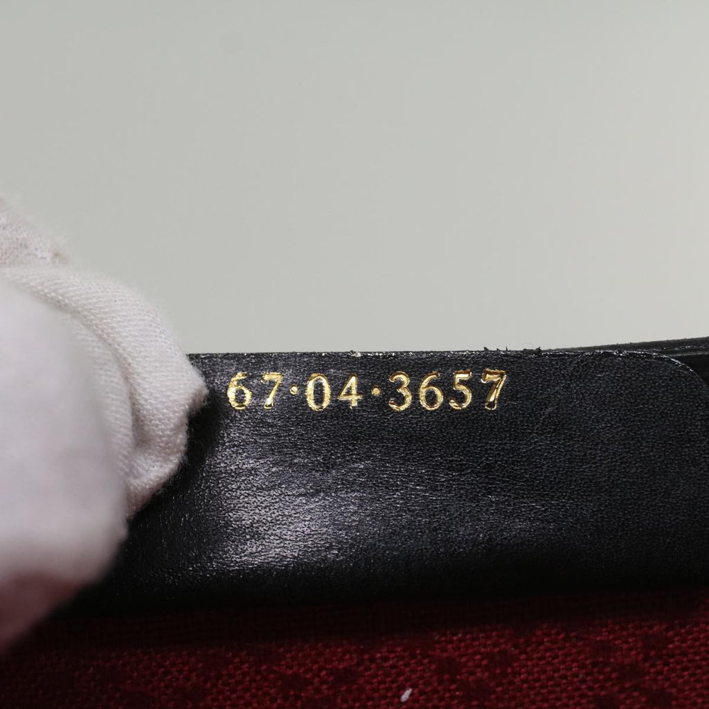 GUCCI GG Canvas Web Sherry Line Shoulder Bag Black Green Red yk8868