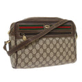 GUCCI GG Canvas Web Sherry Line Shoulder Bag Beige Red 40 02 088 yk8896
