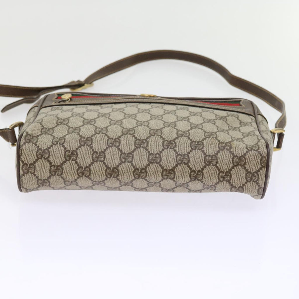 GUCCI GG Canvas Web Sherry Line Shoulder Bag Beige Red 40 02 088 yk8896
