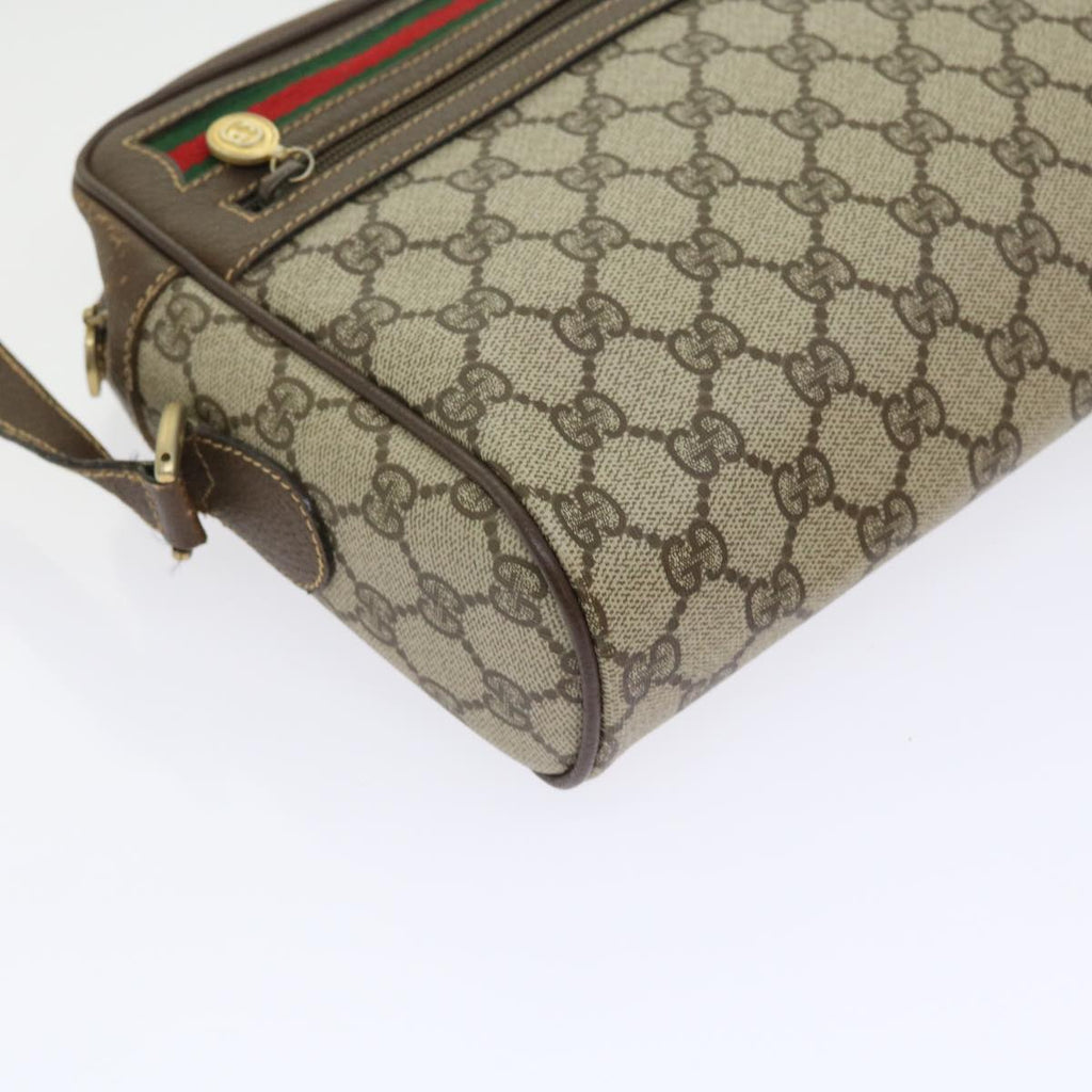 GUCCI GG Canvas Web Sherry Line Shoulder Bag Beige Red 40 02 088 yk8896