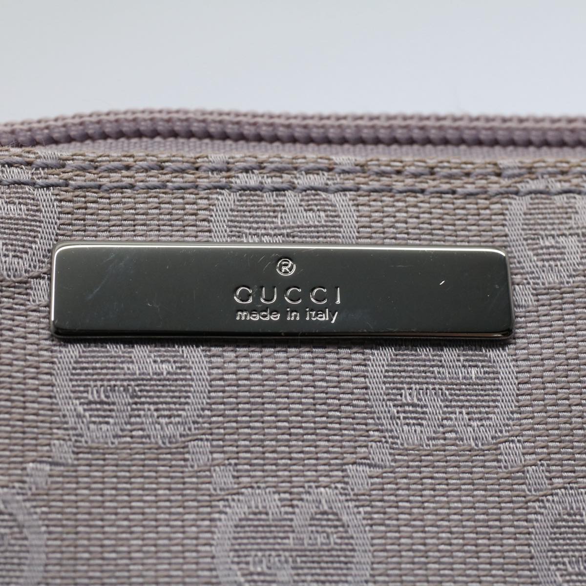 GUCCI GG Canvas Accessory Pouch Purple 07198 yk8914