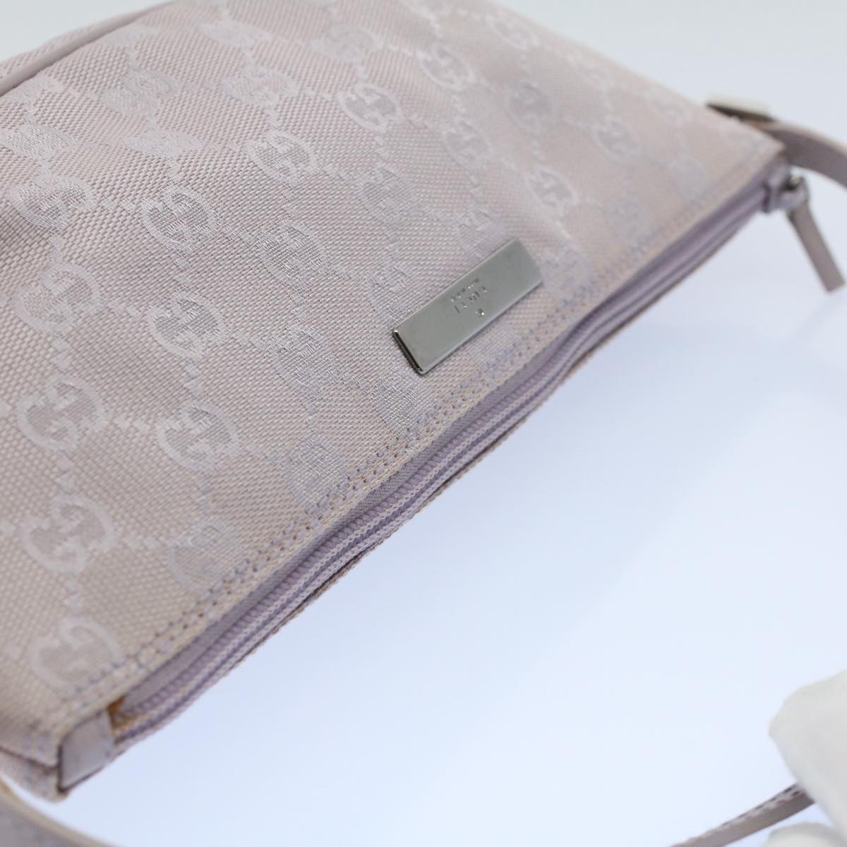 GUCCI GG Canvas Accessory Pouch Purple 07198 yk8914