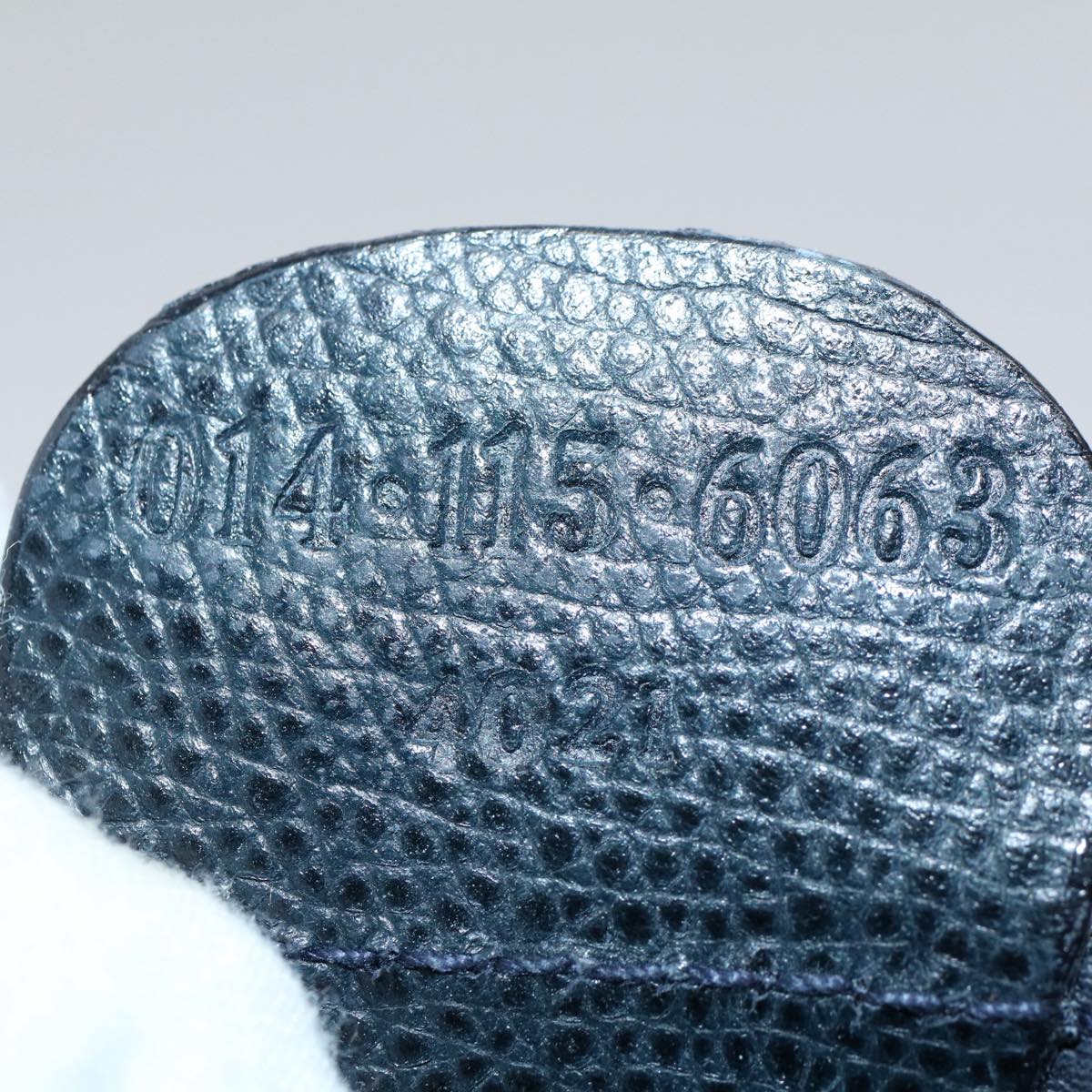 GUCCI GG Supreme Clutch Bag PVC Leather Navy Gray 014 115 yk8933