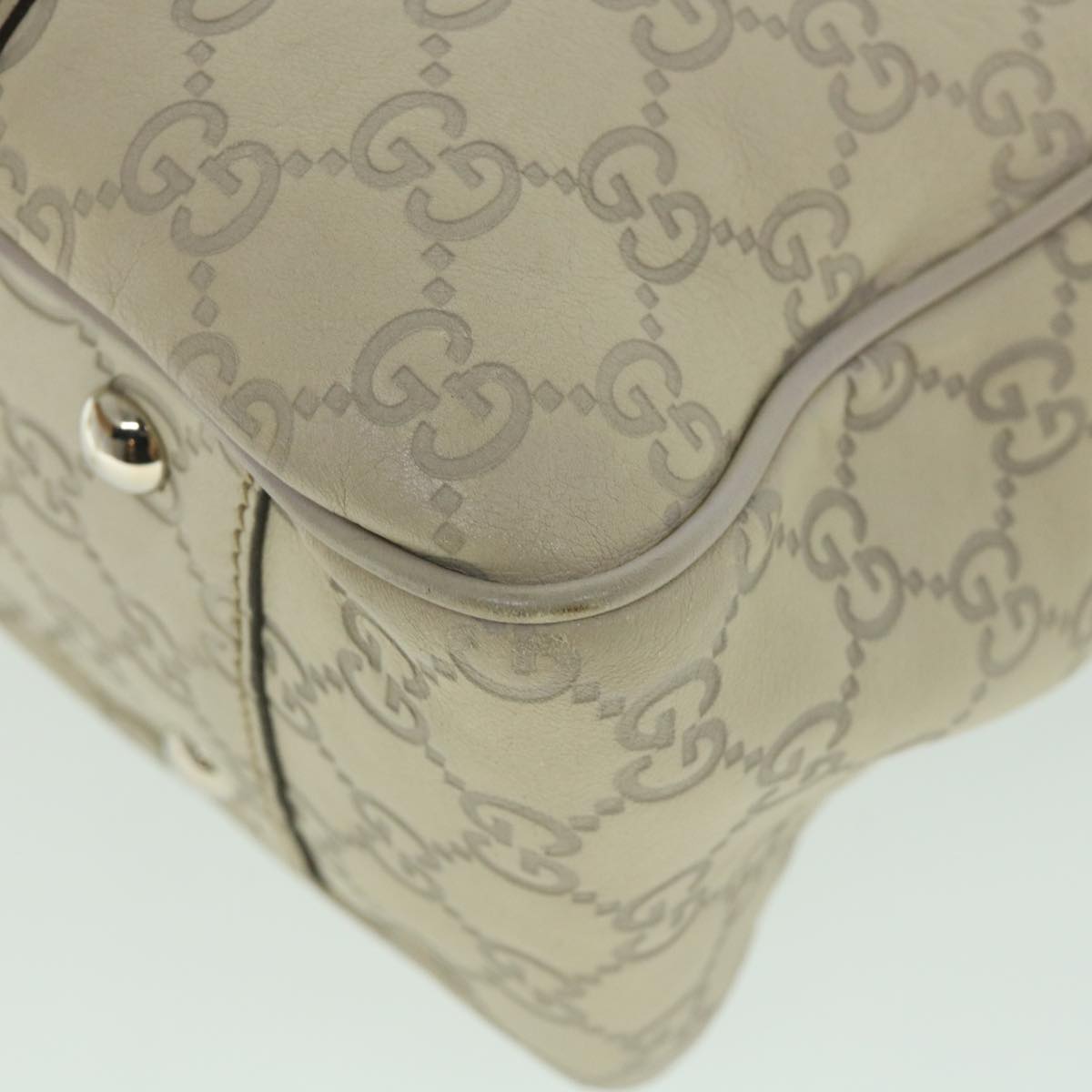 GUCCI GG Canvas Guccissima Tote Bag White 232957 yk8944