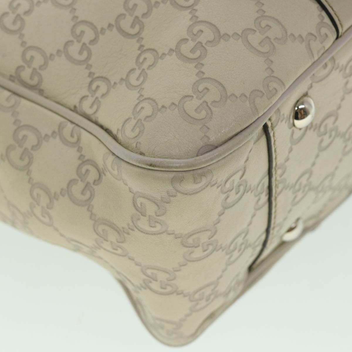 GUCCI GG Canvas Guccissima Tote Bag White 232957 yk8944