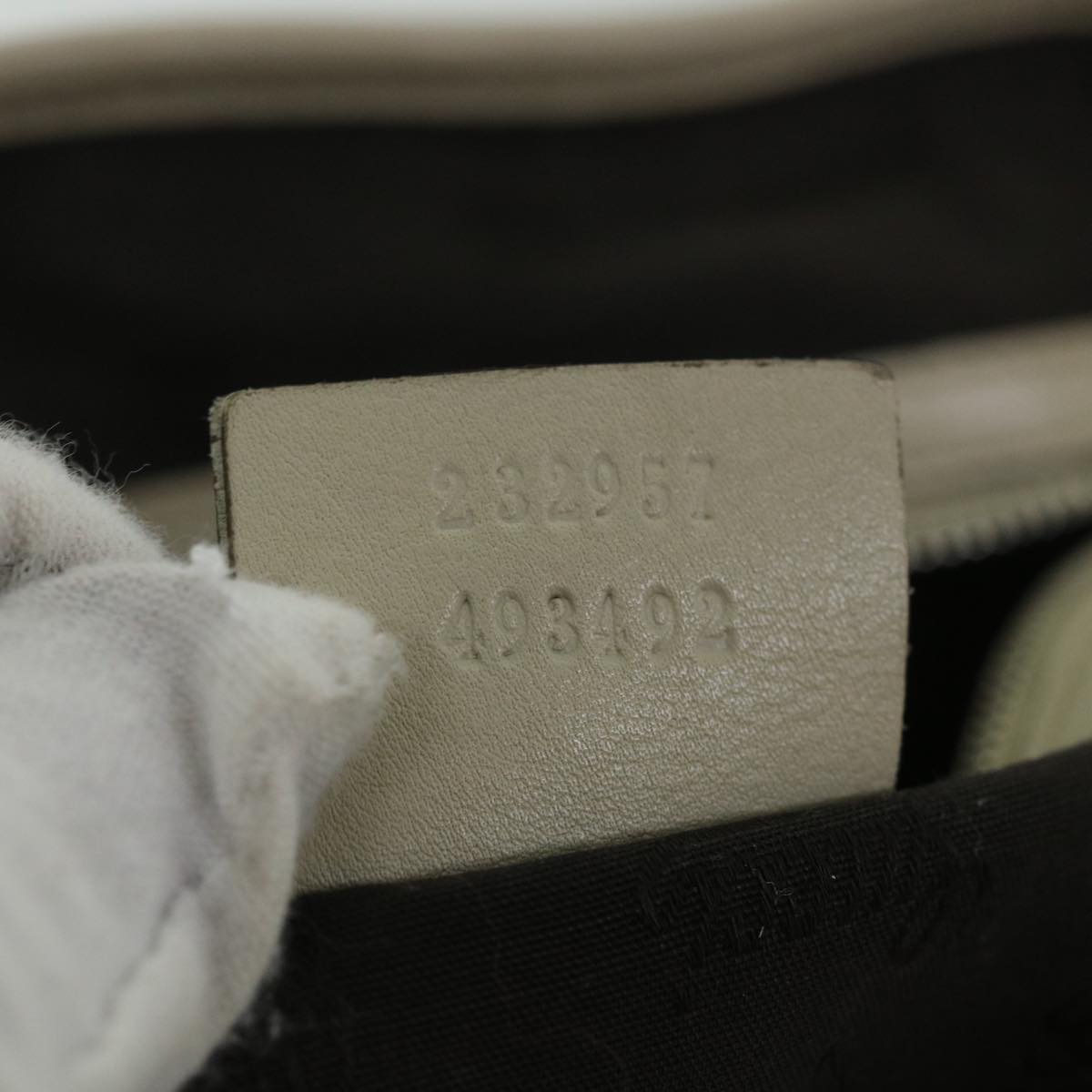 GUCCI GG Canvas Guccissima Tote Bag White 232957 yk8944