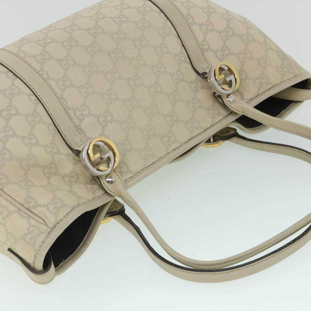 GUCCI GG Canvas Guccissima Tote Bag White 232957 yk8944