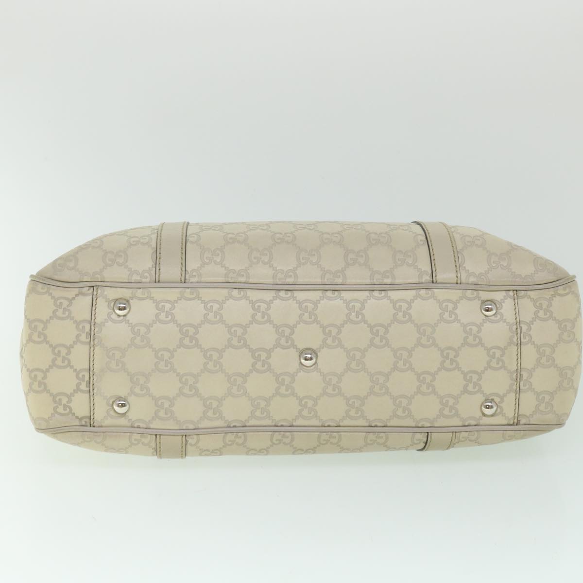 GUCCI GG Canvas Guccissima Tote Bag White 232957 yk8944