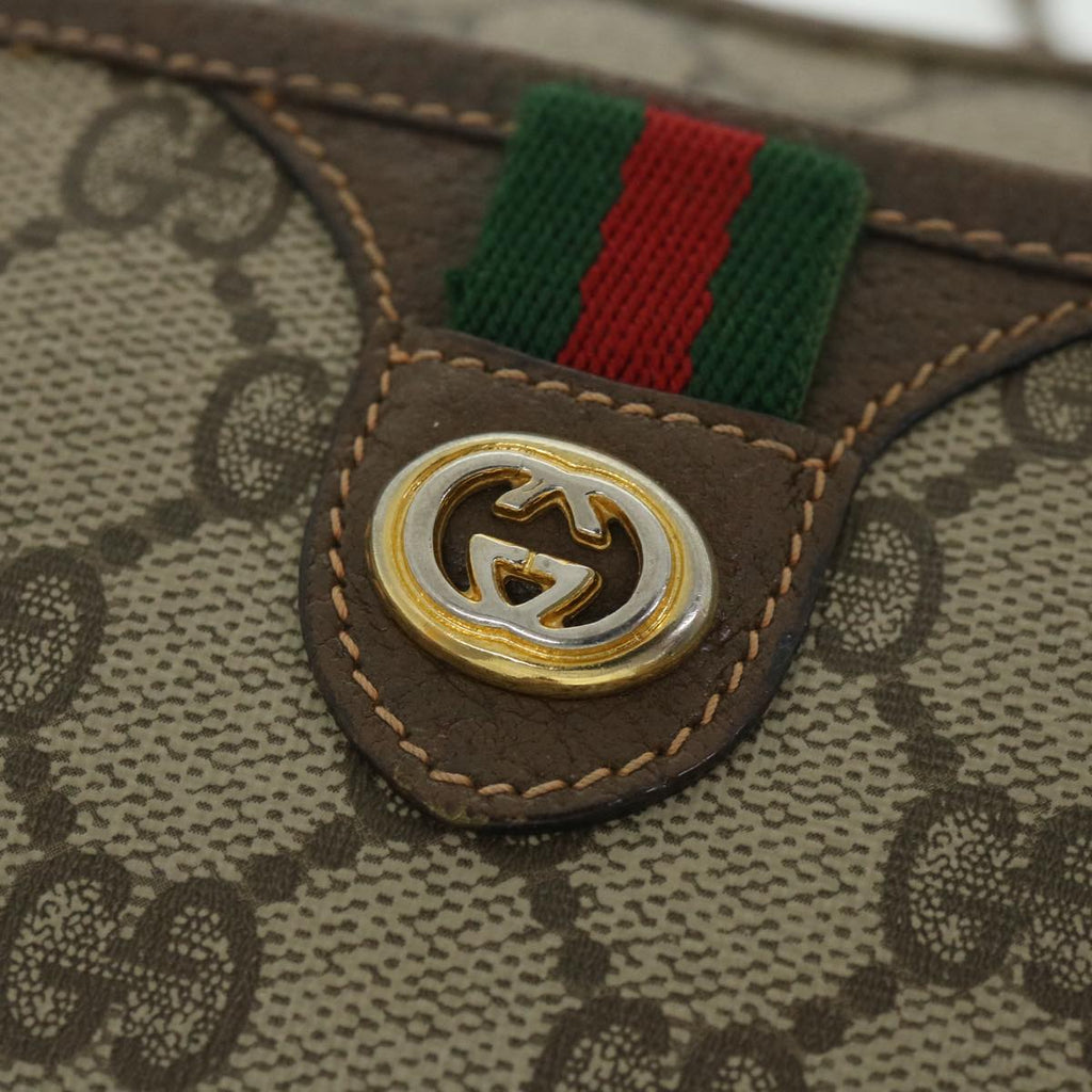 GUCCI GG Supreme Web Sherry Line Shoulder Bag Red Beige 89 02 077 yk8993