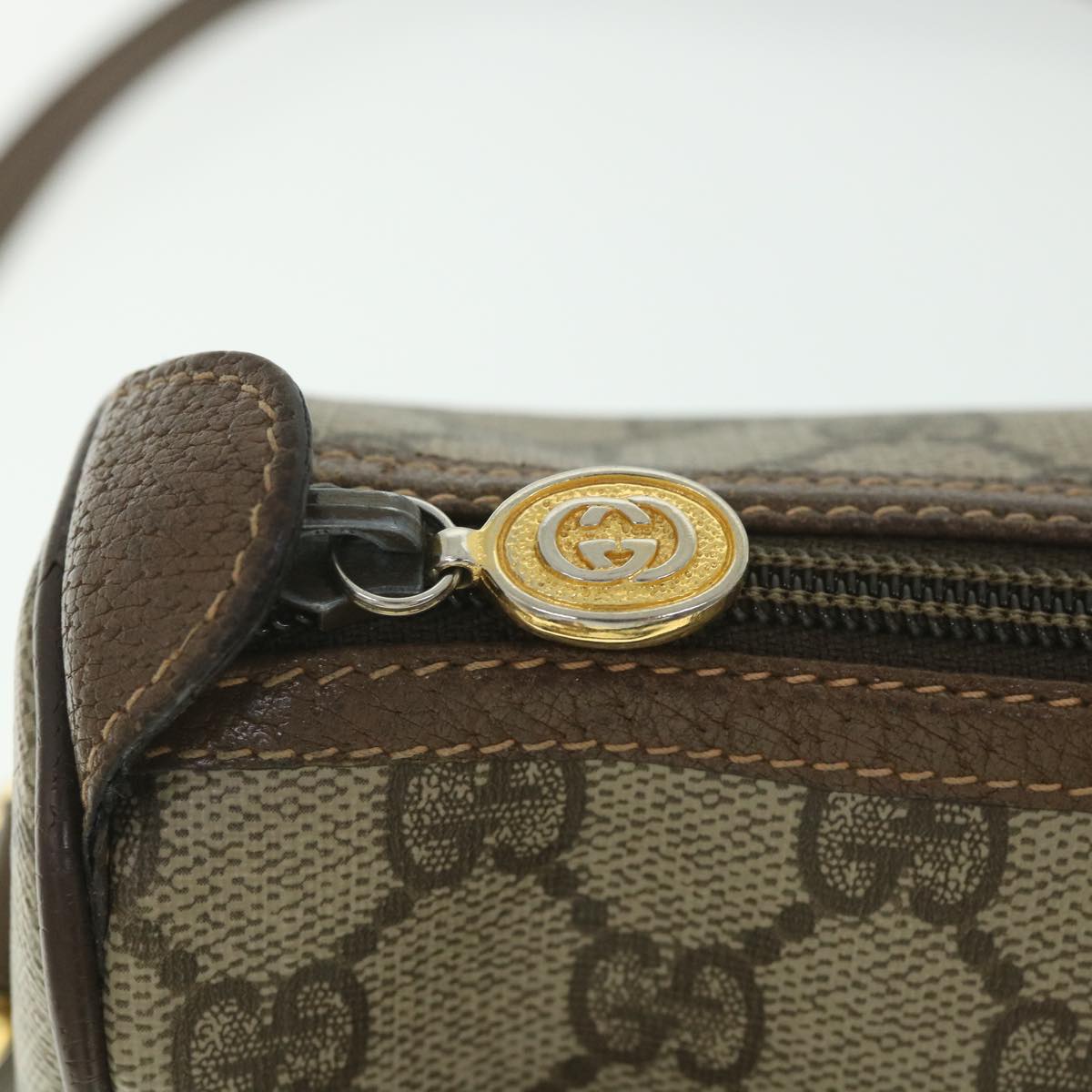 GUCCI GG Supreme Web Sherry Line Shoulder Bag Red Beige 89 02 077 yk8993