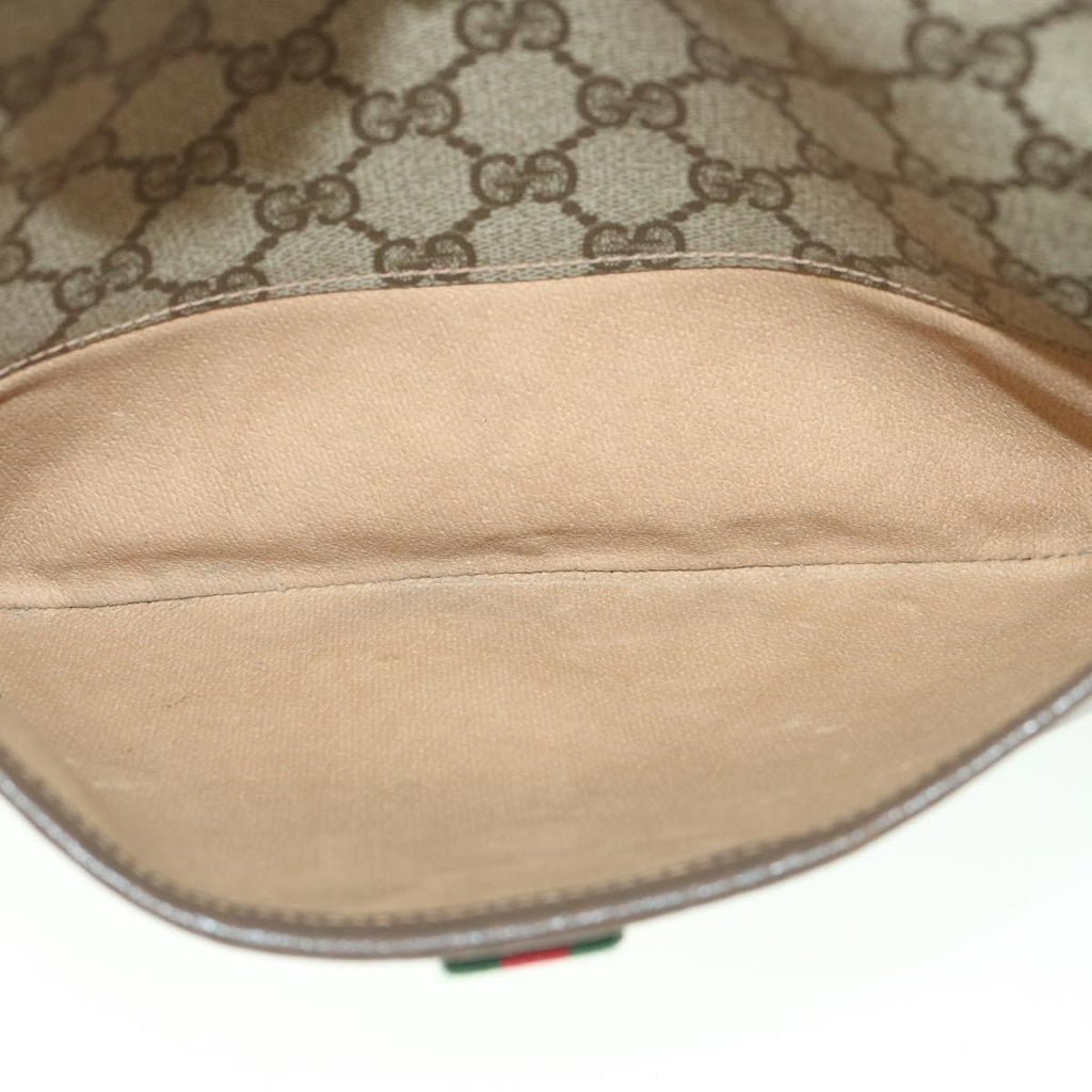 GUCCI GG Supreme Web Sherry Line Shoulder Bag Red Beige 89 02 077 yk8993