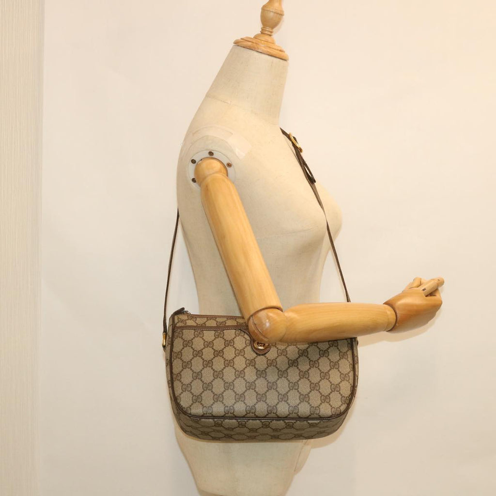 GUCCI GG Supreme Web Sherry Line Shoulder Bag Red Beige 89 02 077 yk8993