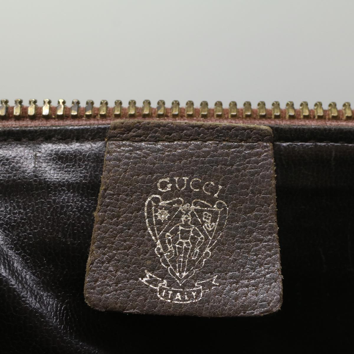 GUCCI GG Supreme Boston Bag PVC Leather Beige yk9009