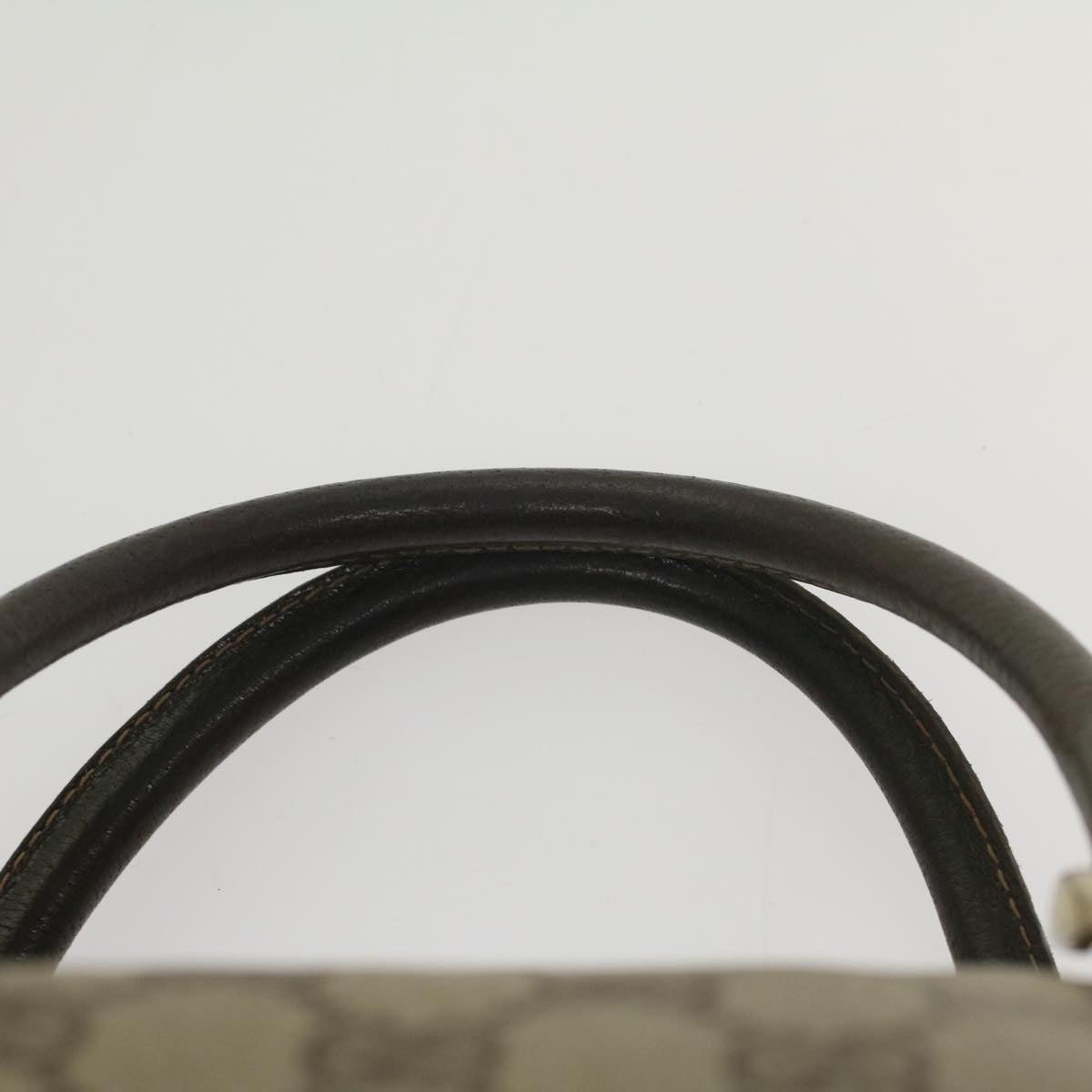 GUCCI GG Supreme Boston Bag PVC Leather Beige yk9009