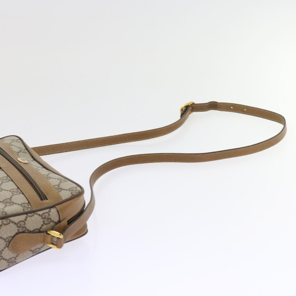 GUCCI GG Supreme Web Sherry Line Shoulder Bag Beige Green 98 02 004 yk9045