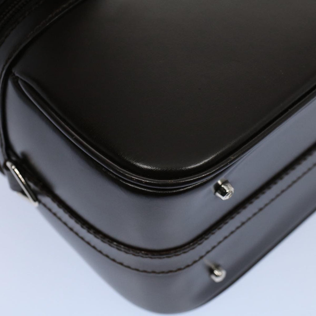 GUCCI Vanity Bamboo Cosmetic Pouch Leather Black 013 2122 2490 yk9046