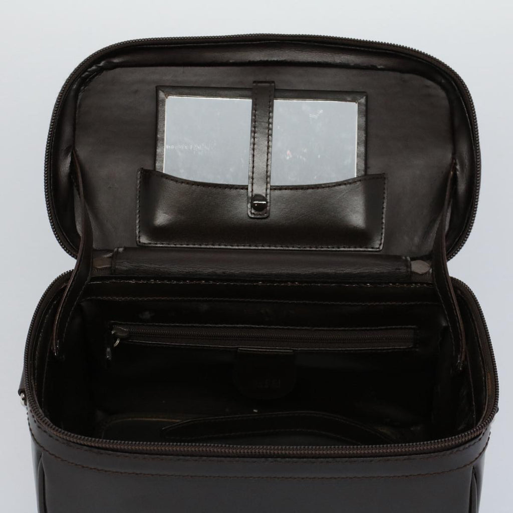 GUCCI Vanity Bamboo Cosmetic Pouch Leather Black 013 2122 2490 yk9046