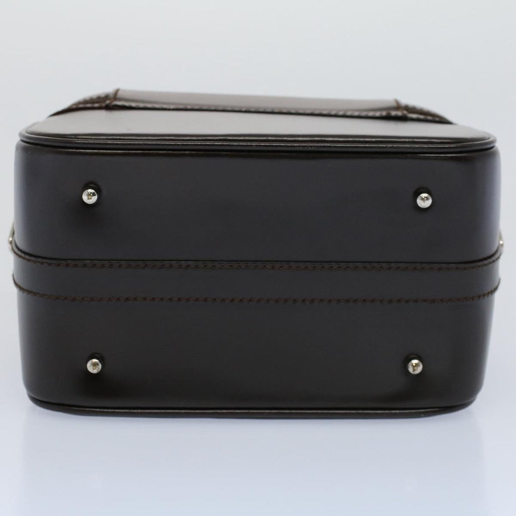 GUCCI Vanity Bamboo Cosmetic Pouch Leather Black 013 2122 2490 yk9046
