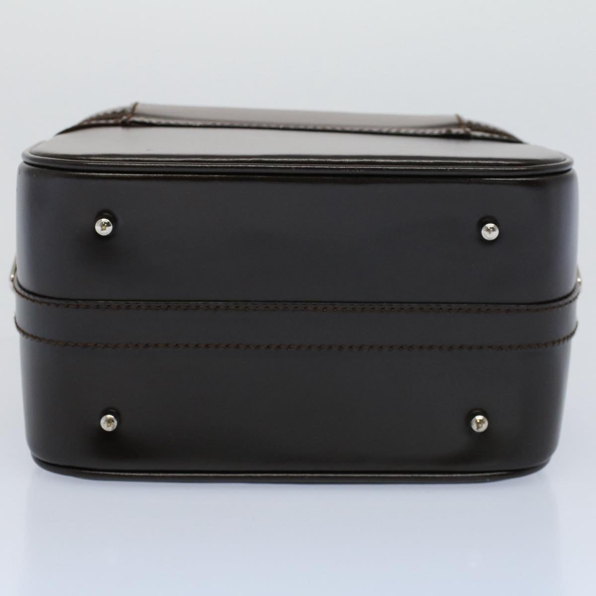 GUCCI Vanity Bamboo Cosmetic Pouch Leather Black 013 2122 2490 yk9046