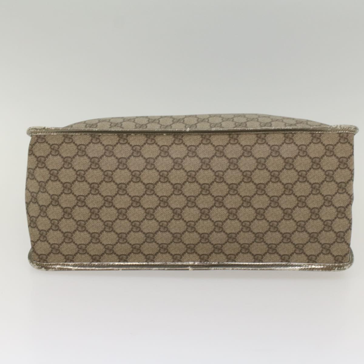 GUCCI GG Supreme Hand Bag PVC Leather Beige 189899 yk9051