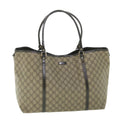 GUCCI GG Supreme Tote Bag PVC Leather Beige 197954 yk9076