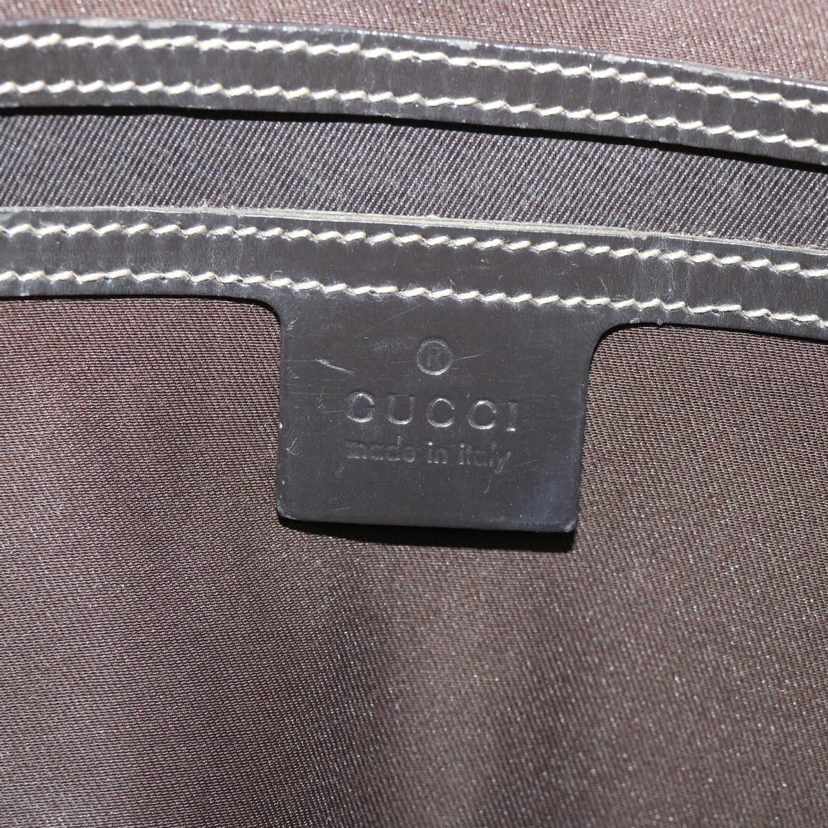 GUCCI GG Supreme Tote Bag PVC Leather Beige 197954 yk9076
