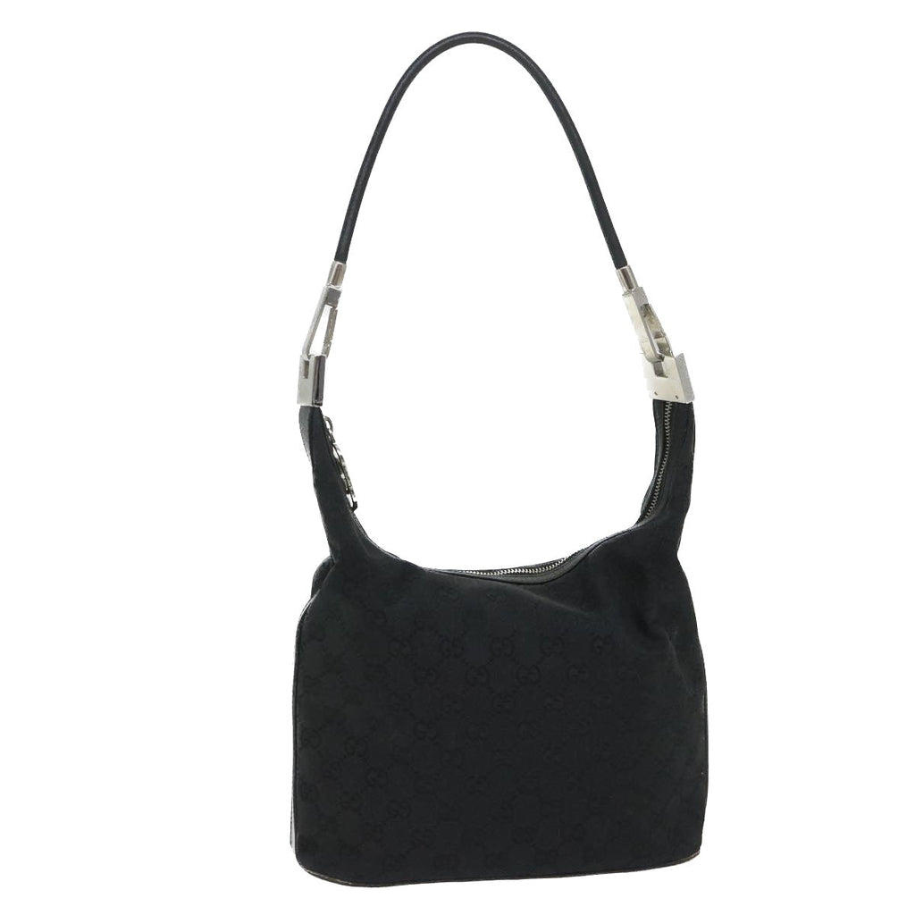 GUCCI GG Canvas Shoulder Bag Black 001 3814 yk9078