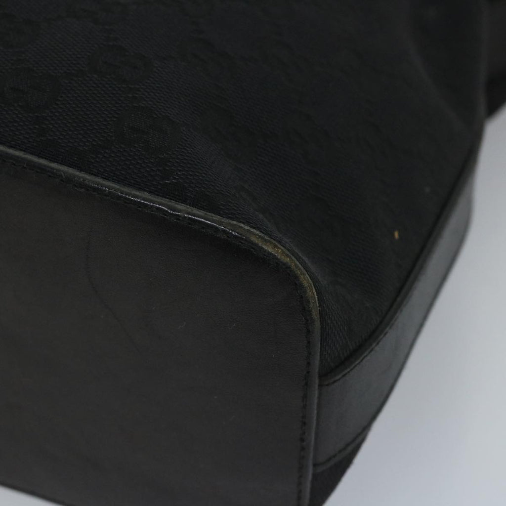 GUCCI GG Canvas Shoulder Bag Black 001 3814 yk9078