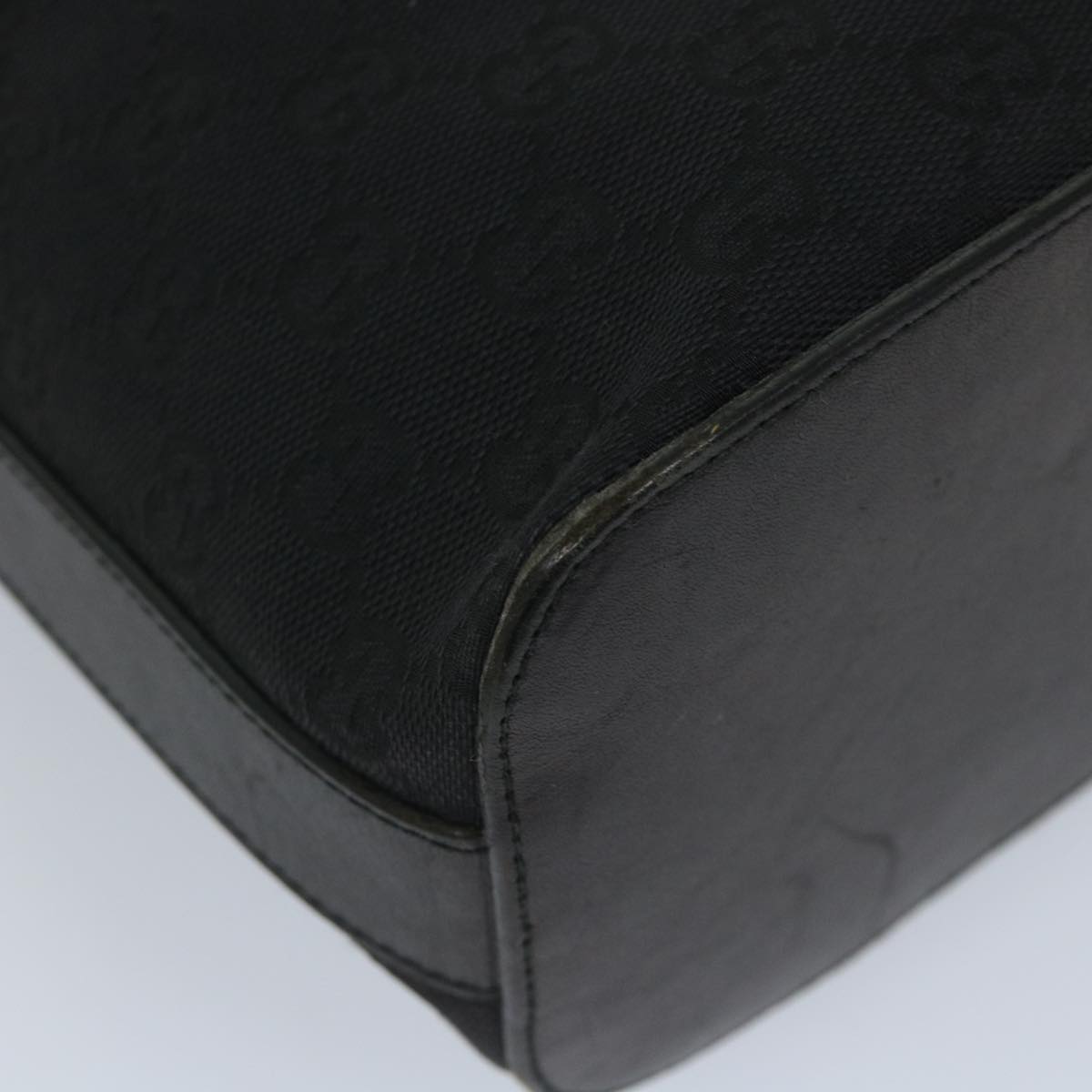 GUCCI GG Canvas Shoulder Bag Black 001 3814 yk9078