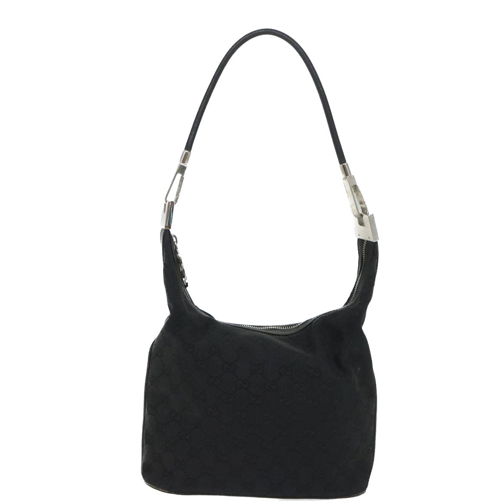 GUCCI GG Canvas Shoulder Bag Black 001 3814 yk9078