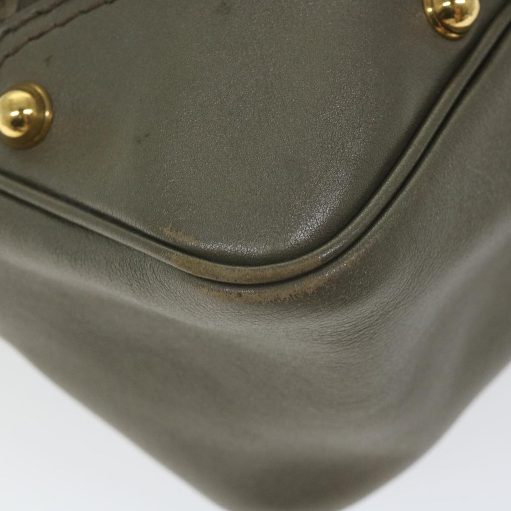 GUCCI Guccissima GG Canvas Shoulder Bag Leather Brown 211966 yk9084