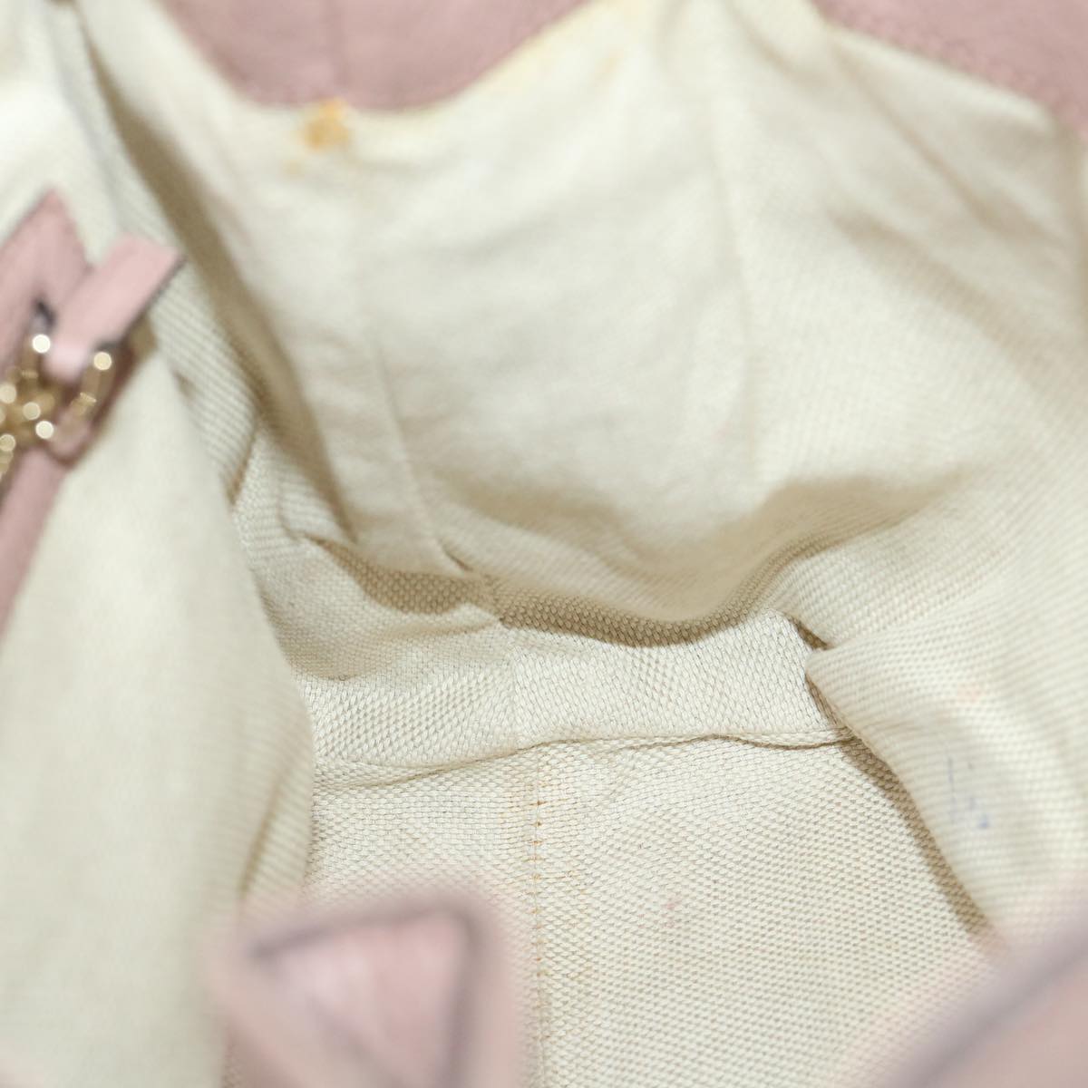 GUCCI Soho Chain Shoulder Bag Leather Pink 308982 yk9135