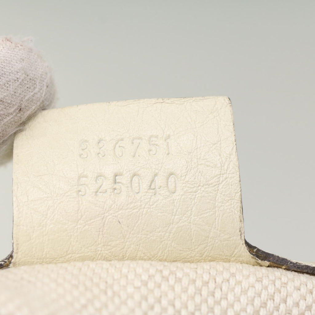 GUCCI Soho Hand Bag Leather 2way White 336751 yk9136