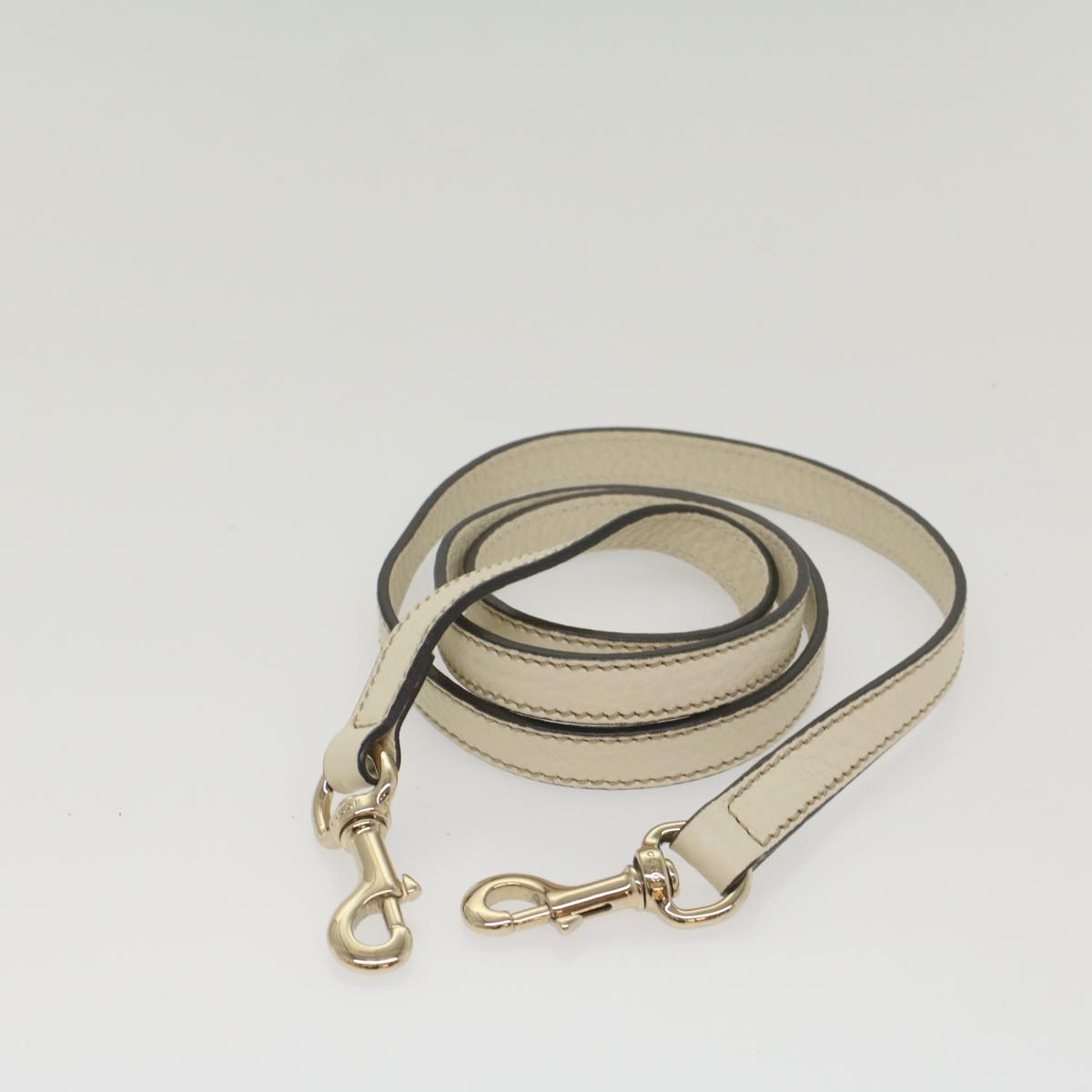 GUCCI Soho Hand Bag Leather 2way White 336751 yk9136