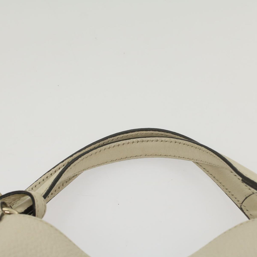 GUCCI Soho Hand Bag Leather 2way White 336751 yk9136