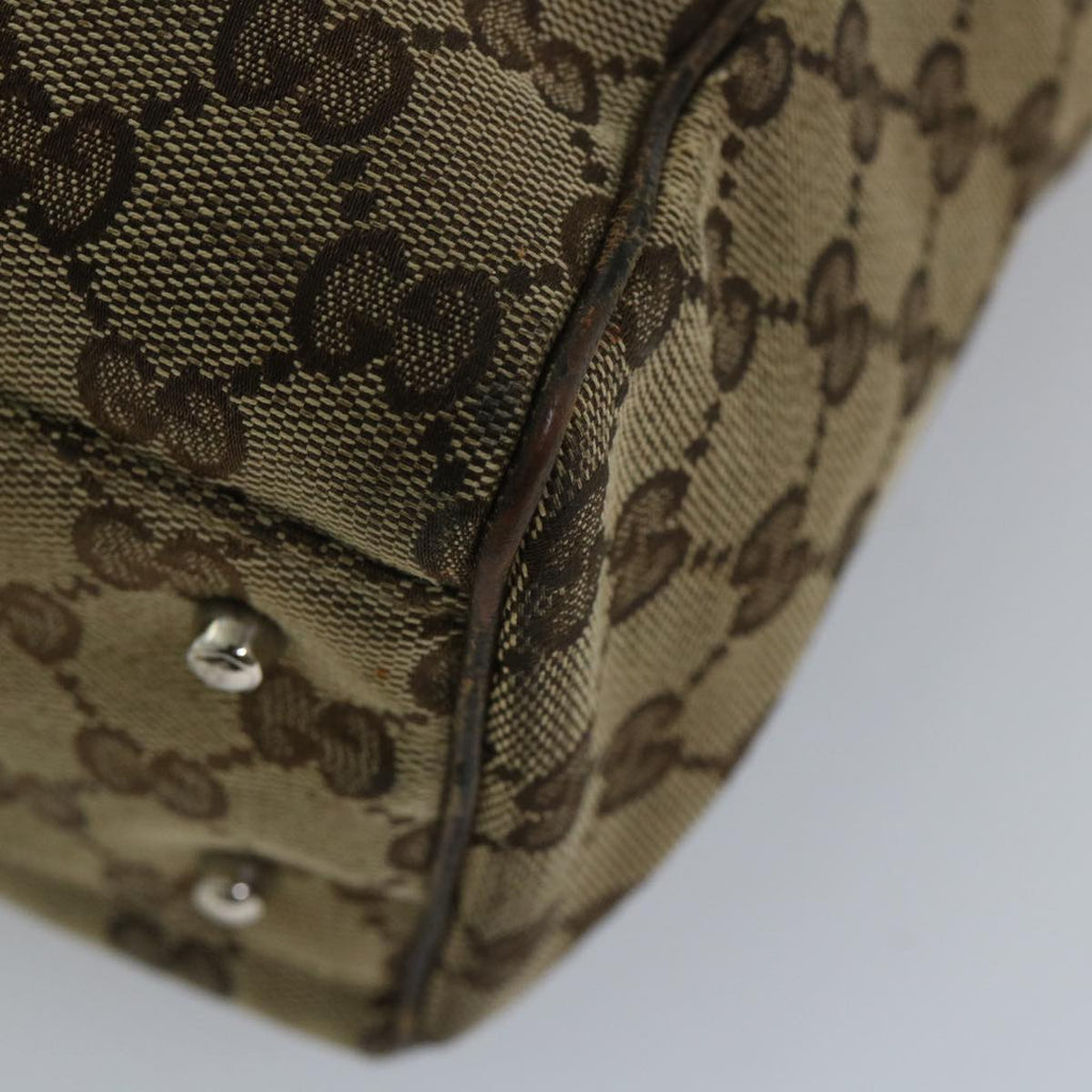 GUCCI GG Canvas Web Sherry Line Tote Bag Beige Red Green 145810 yk9155