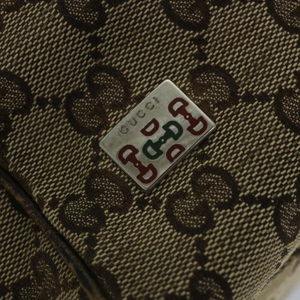 GUCCI GG Canvas Web Sherry Line Tote Bag Beige Red Green 145810 yk9155
