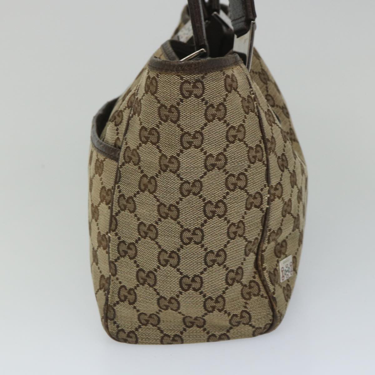 GUCCI GG Canvas Web Sherry Line Tote Bag Beige Red Green 145810 yk9155