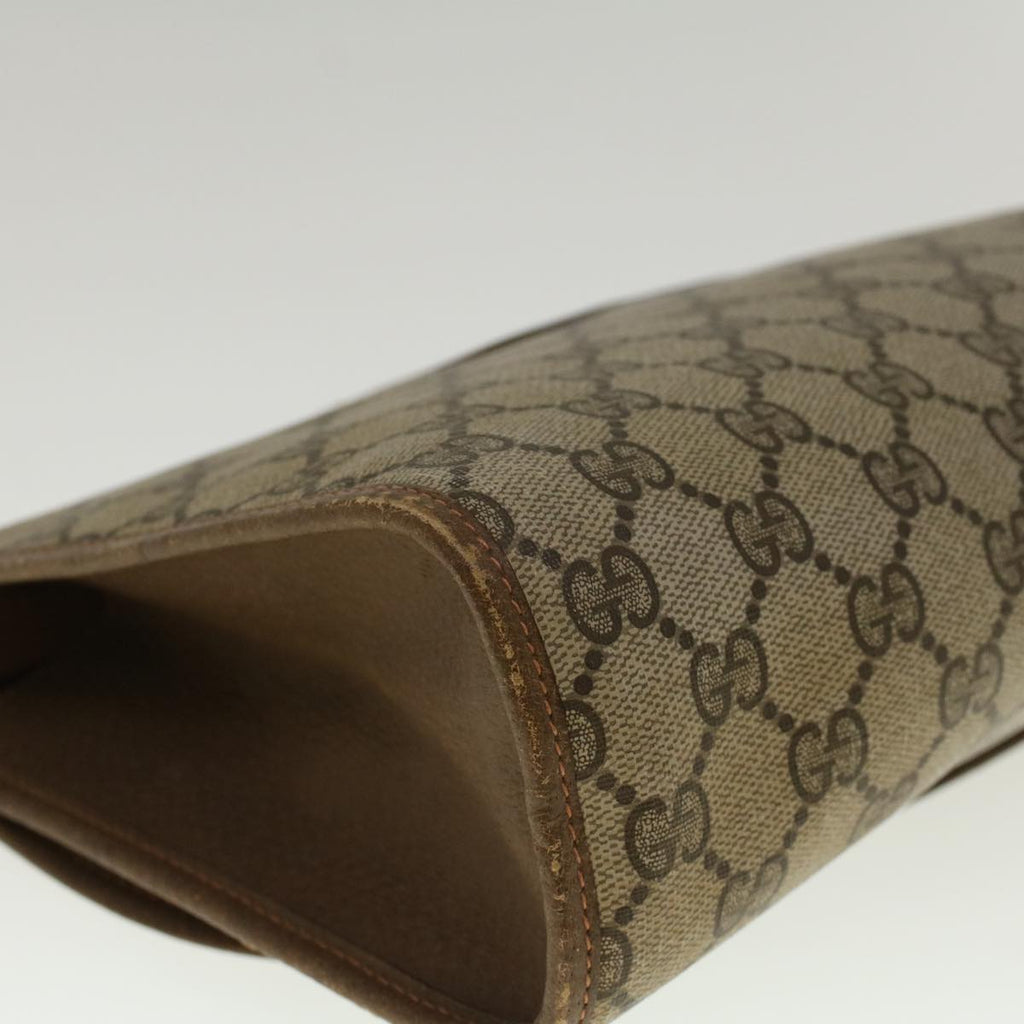 GUCCI GG Supreme Web Sherry Line Clutch Bag Beige Red 89 01 031 yk9173
