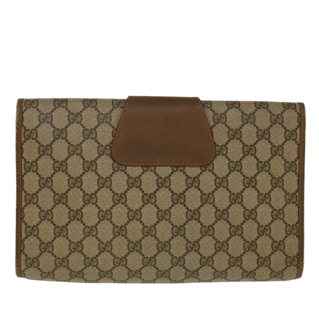GUCCI GG Supreme Web Sherry Line Clutch Bag Beige Red 89 01 031 yk9173