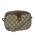 GUCCI GG Supreme Web Sherry Line Shoulder Bag Red Beige 89 02 066 yk9197
