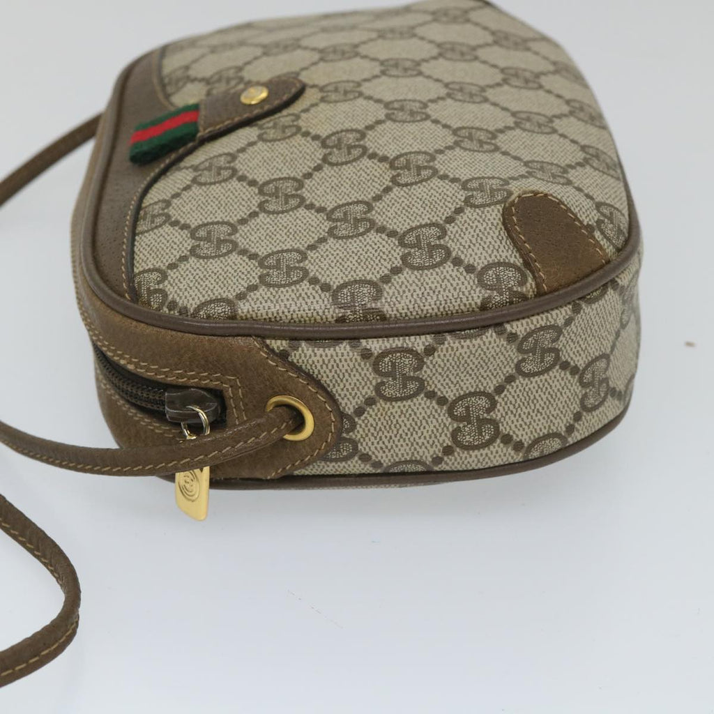 GUCCI GG Supreme Web Sherry Line Shoulder Bag Red Beige 89 02 066 yk9197