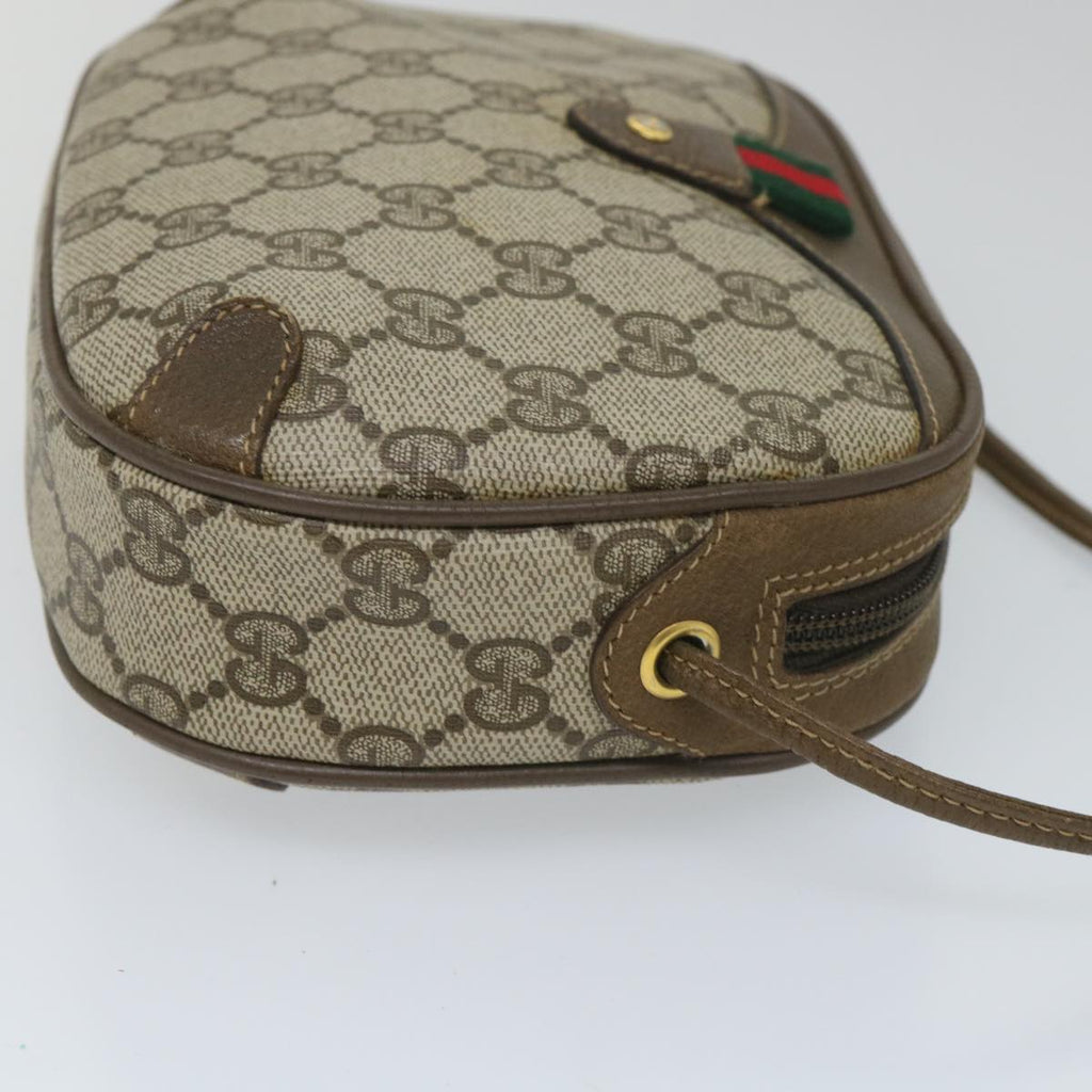 GUCCI GG Supreme Web Sherry Line Shoulder Bag Red Beige 89 02 066 yk9197