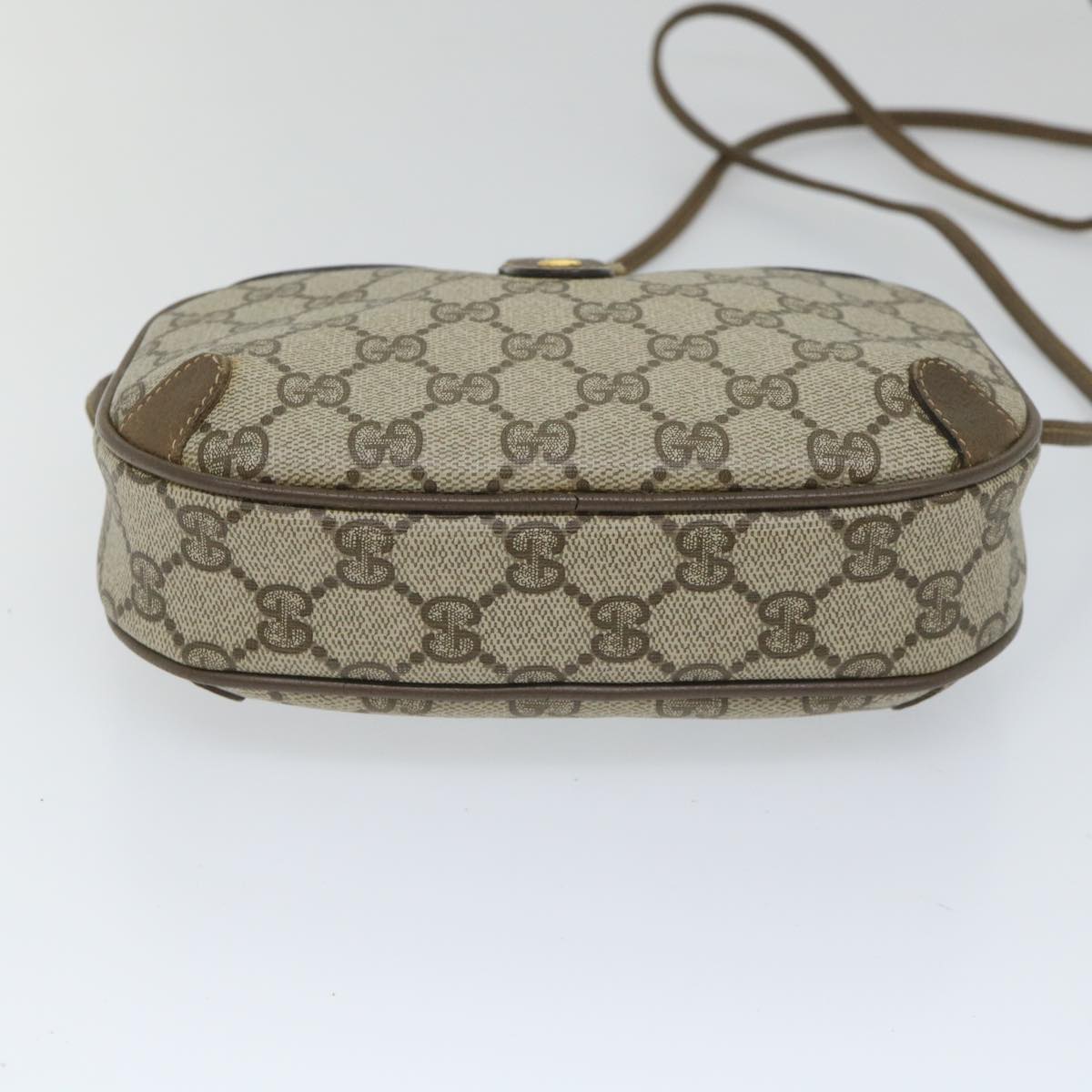 GUCCI GG Supreme Web Sherry Line Shoulder Bag Red Beige 89 02 066 yk9197