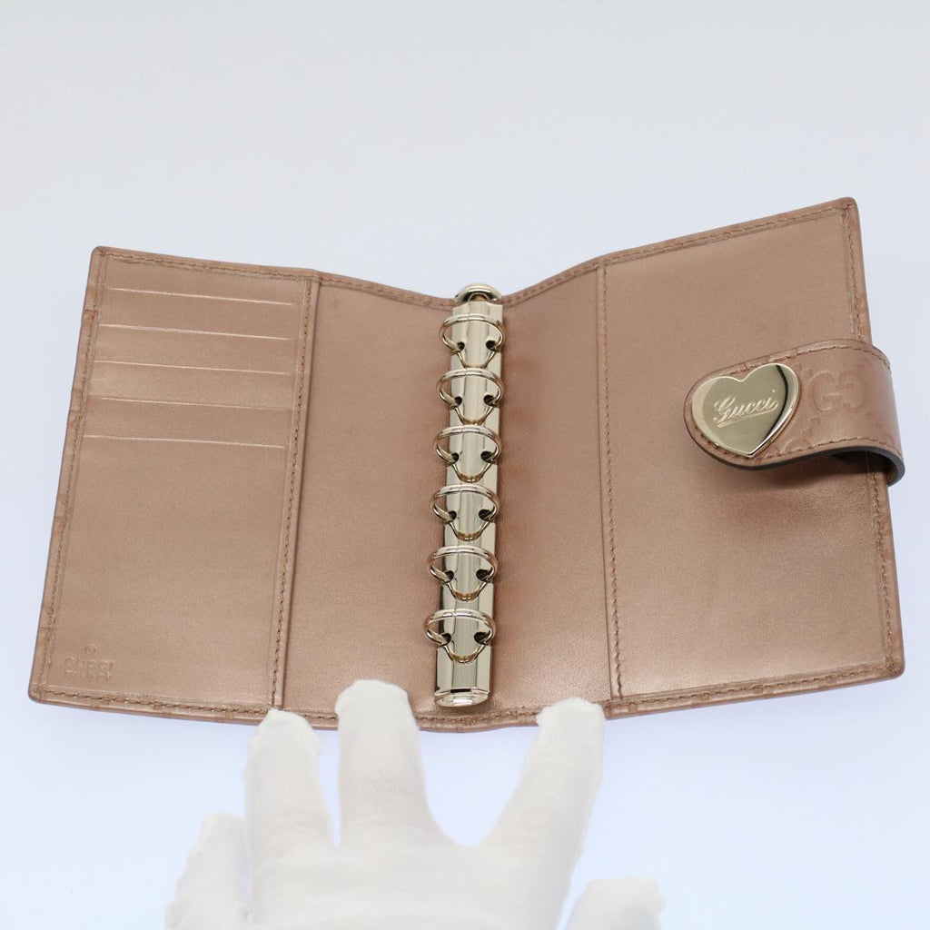 GUCCI GG Canvas Guccissima Day Planner Cover Pink 245946 yk9203