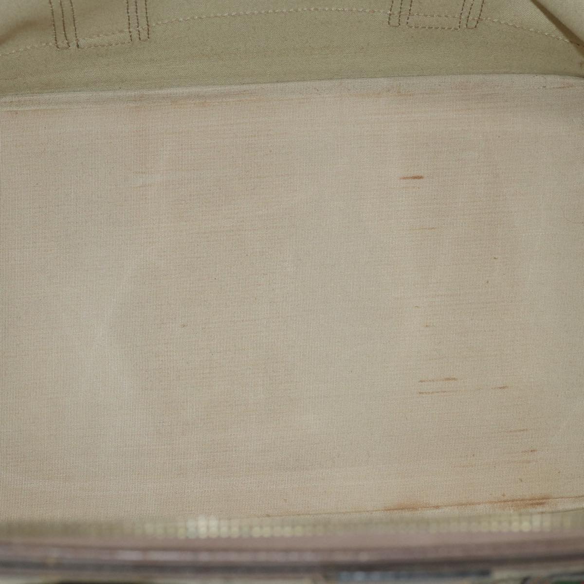 GUCCI GG Canvas Web Sherry Line Boston Bag PVC Leather Beige Green yk9209